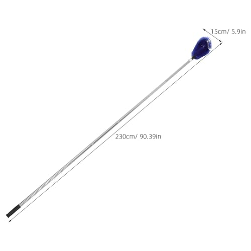 Herramienta cepillo telescópico para canaletas con mango de acero inoxidable 3