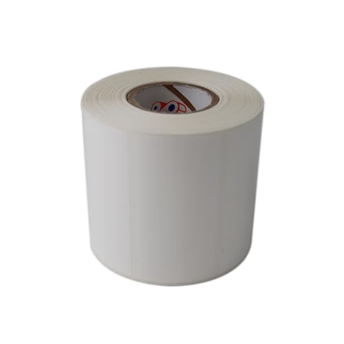 PP Opak 80 mm x 40 mm Ruloda 1000 Adet 40 mm Kuka Çapında Yırtılmaya Dayanıklı Etiket