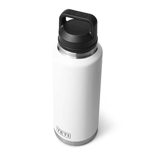 Image of YETI Rambler 46 oz Bottle, Leakproof, Vacuum Insulated, Stainless Steel with Chug Cap, White