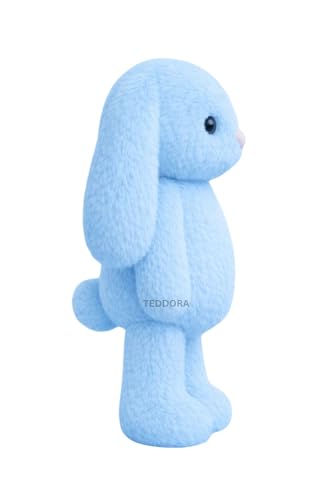 Image of Bunny Soft Toy for Girls Boys Kids,Sky Blue,Teddy Rabbit Animal Plush Stuffed Baby Teddy Gift Birthday, 25cm