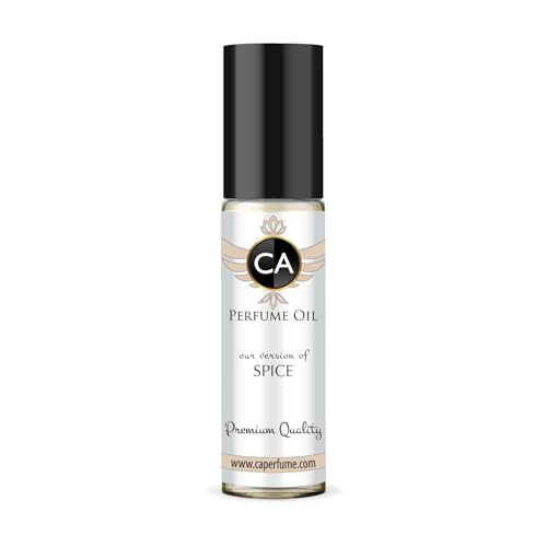CA Perfume Originals Spice Unisex Fragrance Oil Spicy Scent Long Lasting Perfumes for Women &amp; Men Travel Size TSA Ready Mini Parfum Body Oil Roll-on 0.33 Fl Oz 10ml
