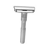 IWOWHERO Máquina De Afeitar Manual Ajustable De Doble Cara Para Hombres Diseño Compacto y Ligero Con Cuchillas y Seguro