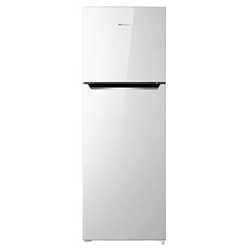 Preisvergleich Produktbild Hisense RT326N4DW1 Kühlschrank mit zwei Türen, ohne Frost, Energieklasse A+, weiß, Fassungsvermögen 251 l, integrierter Griff, wendbare Türen, 4-Sterne-Gefrierschrank, leise 42 dB