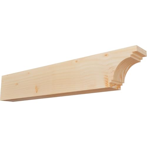 3 1/2"W x 6"H x 32"L Pescadero Smooth Rafter Tail, Douglas Fir