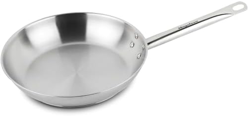 MAGEFESA Ecosteel Frying Pan 26 cm, Stainless Steel, Non-Stick, S...