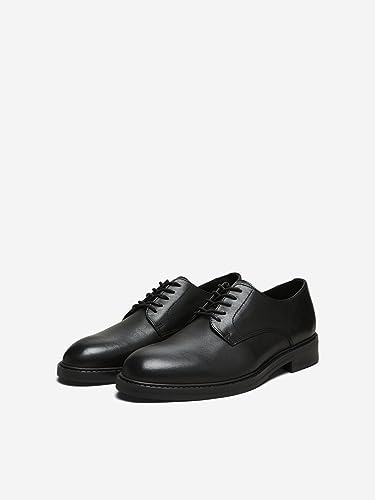 Image of SELECTED HOMME Men's Slhblake Leather Derby Shoe B Noos