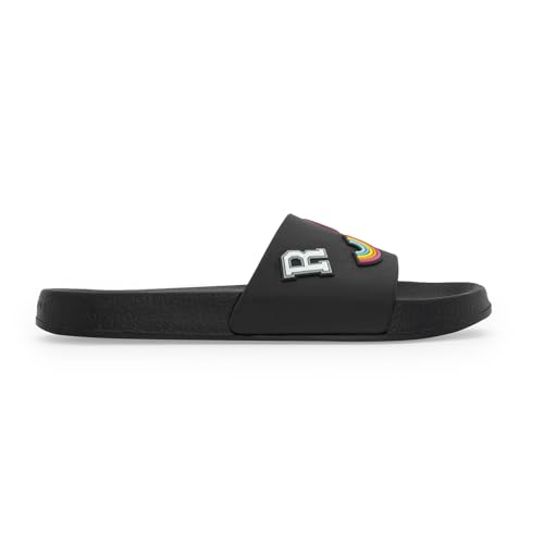Image of Red Tape Womens Sliders in Slate Blue | Casual Pool Sliders | SLATE BLUE | 3 UK