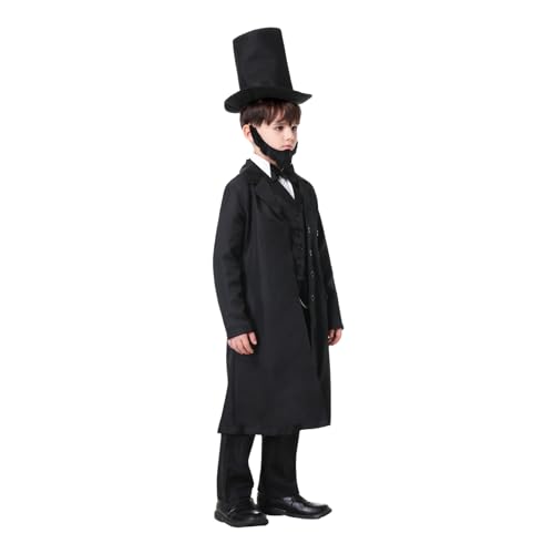 Disfraz Lincoln para niños talla X-Large negro miniatura 2