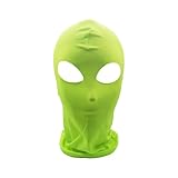 VIGUEUR Halloween Alien Mask, 3D Full Face Costume Mask for Adults, ET Cosplay