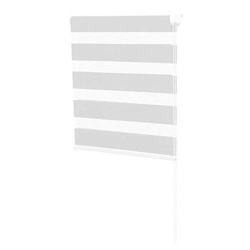 IDMarket - Store Enrouleur zébré Jour Nuit 50 x 150 cm Blanc