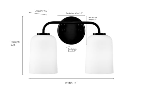 ML Lighting 214202-MG Laphia 14" Wide 2-Light Vanity - Modern Gold by ML Lighting - Used condition - Image 6