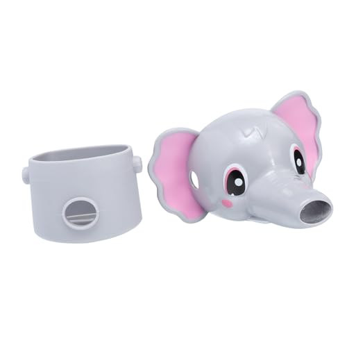 DECOMELODY 用 蛇口エクステンダー 水流誘導グレーゾウデザイン 手洗い補助器 洗面台向け習慣トレーニング装置