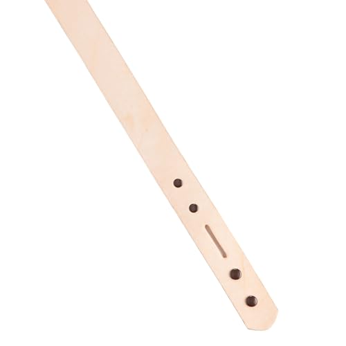 Tandy Leather Craftsman Leather Belt Blank - Ready to Customize Strap - Pre-Cut Buckle Slot and Snaps for Fast Assembly (1-1/4")