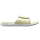 Under Armour Women's Ignite Pro Slide, (302) Lemon Ice/White/White, 10, US