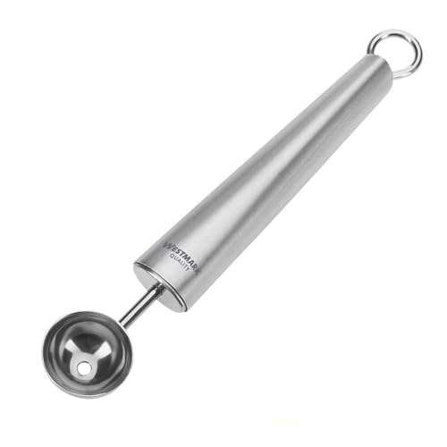 Westmark Aushöhl-Löffel/Obst- und Gemüse-Kugelformer, ø 3 cm, Länge: 18,6 cm, Rostfreier Edelstahl, Glory, Silber, 18222270