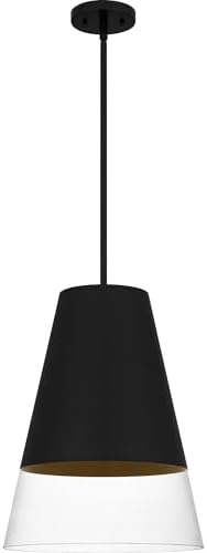 Quoizel Peregrine 1-Light Brushed Black Pendant Light