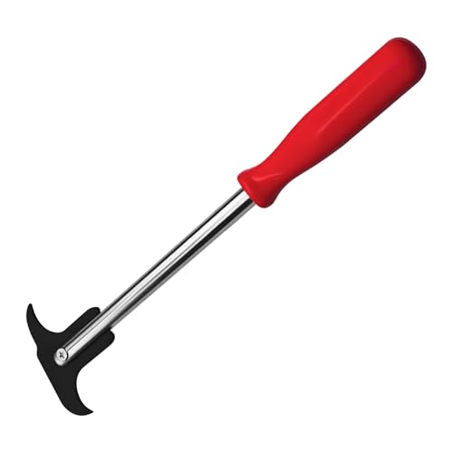 Surosha Seal Puller, Oil Seal Removal Tool, Professional Seal Puller Tool with Dual Hook Tips, Universal Car Accessories Heavy Duty Puller and Installer Kit for Oil and Grease Seals Removal (Red)
