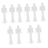 Vis de siège de toilette en plastique - les vis de siège de toilette offrent une fixation sûre, empêchant tout mouvement ou desserrage , vis de fixation du couvercle de toilette