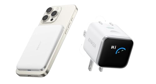 Anker Magnetic Nano Power Bank with 2 in 1 Wireless Charger & Wall Charger PD (Bundle)