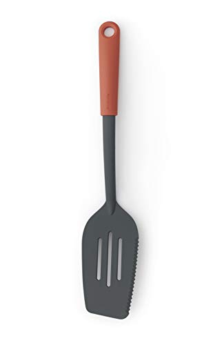 Brabantia Tasty+ Espátula + Lado cortante, color Terracotta Rosa