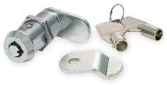 Tubular Key Cam Lock, Keyed Alike, Chrome