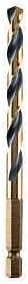 17/64インチのブラックとゴールドのIRドリルビット。