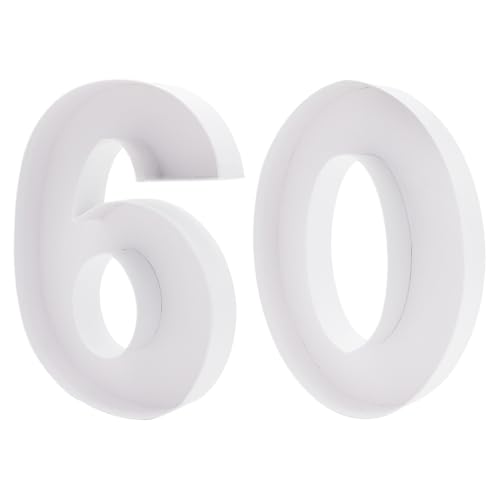Image of 12 inch Fillable Number Paper Mache Cardboard Cutouts Sweet Charcuterie Board Tray(White, 60&90 Shape)