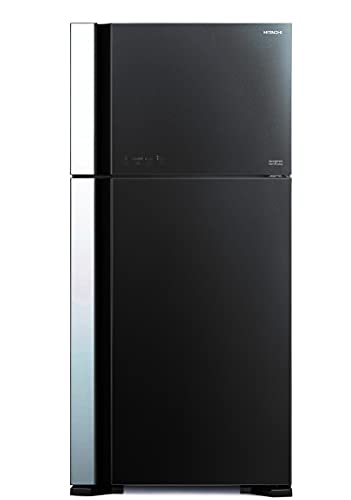 Hitachi 601 L 2 Star Frost Free Inverter Double Door Refrigerator (R-VG660PND7, Glass Grey)
