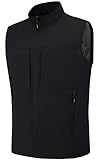 EIGIOO Men's Lightweight Vest Outerwear with Multi Pockets Windproof Sleeveless Jacket for Travel Outdoor Golf