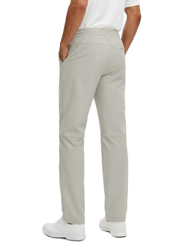 INCERUN Golf Pants Men Stretch Relaxed Fit Lightweight Quick Dry Water Resistant Business Casual Dress Pants Performance UPF 50+ Comfy Trousers with Pockets Beige X-Large — view 2