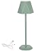 Produktbild Clauss LED-Tischlampe mit Akku via USB aufladbar, kabellos, mit Dimmer, aus Metall für Innen und Außen, IP54, grün, Clauss 10010