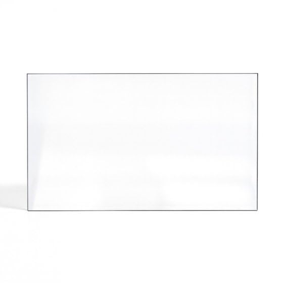 Vitre Brisach Lugano Ceramic - Verre Rectangle pour poêle à granulés - 243 x 420 mm (L1 x H1) - 4 mm autonettoyant
