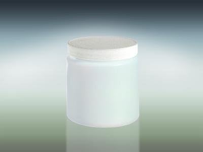 QORPAK - 32oz (950ml) Nat HDPE Straight Sided Rnd w/ 89-400 Wht PP SturdeeSeal PE Foam Cap att, CS12