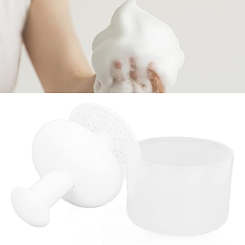Copo de espuma de limpeza facial, máquina de fazer bolhas de plástico portátil para fazer bolhas de