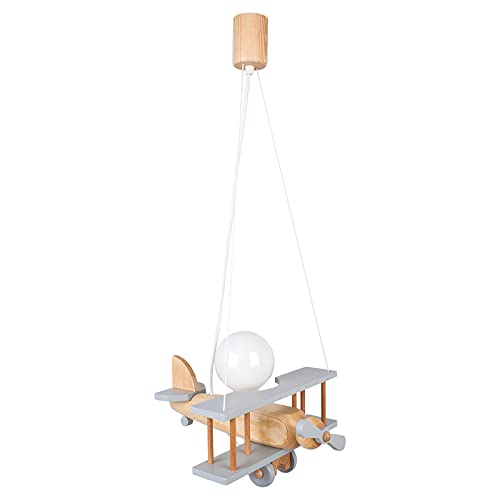 HELLUX Kinderzimmer Lampe Decke aus Holz | Deckenleuchten für Kinder |...