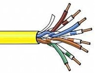 1700AU8 1 Reel 24 AWG 4 Bonded-Pairs CAT5E CMR Riser Non-Shielded Voice & Data Cable - Yellow - UnReel Belden (Units of 1000 Feet)