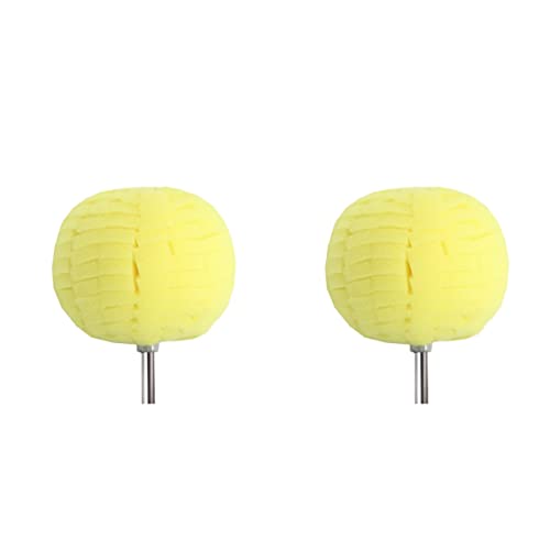 VICASKY 2 Peças Almofadas de Carro Detalhando Cubo de Buffer Amarelo Polido para Bola Redonda de Esp