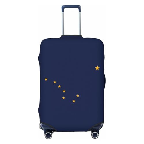 Travel Luggage Cover, Alaska State Flag Suitcase Protector Fits 18-32 Inch Baggage Cover Small