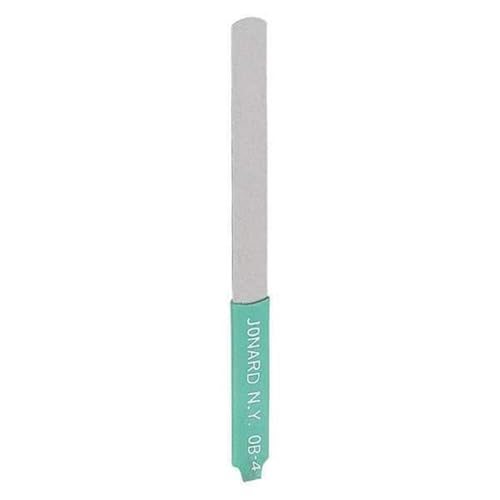 Jonard OB-4/12 Burnisher with Green Plastic Insulated Handle, for Fine Contacts, 3" Length x 1/4" Width x 0.020" Thickness (Pack of 12)