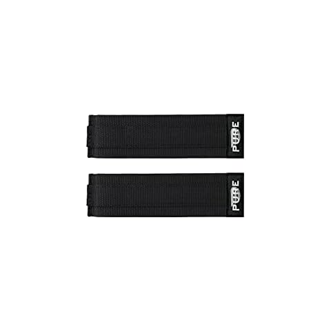 Pure Cycles Bike Pedal Straps Pedal Toe Clips Straps, Black Cover
