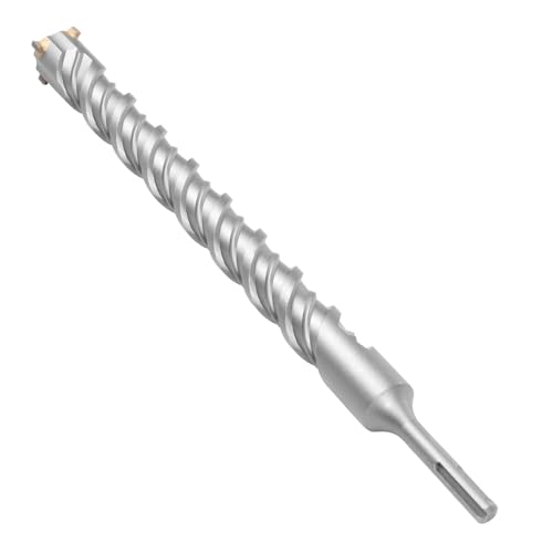 SDS Plus Masonry Drill Bit High Hardness YG8 Carbide and 40CR Steel Rotary Hammer Drill Bit for Concrete Brick Marble Granite...(Silver)