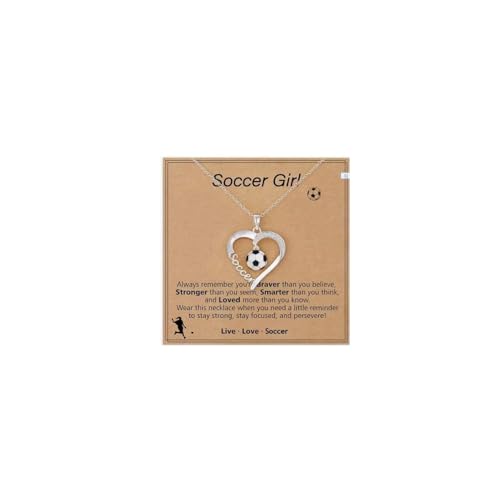Soccer Pendant Necklace – Unisex Sports Jewelry Gift
