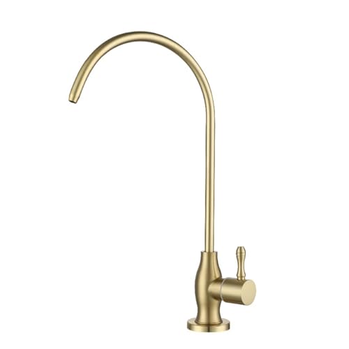Robinet de cuisine rétro or brossé NBYGSC pour sublimer votre évier de style ancien