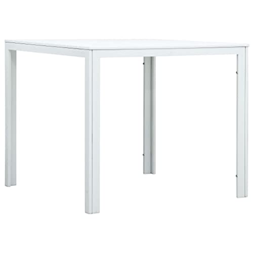Table basse blanche carrée en PEHD solide pour simplifier la vie - 2