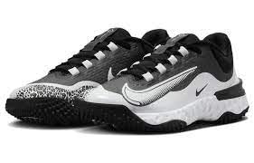 Nike Women's Alpha Huarache Elite 4 Softball Turf Shoes SZ 8 Black | White3