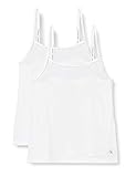 Baumwoll-Modal-Mischung Calvin Klein Damen Camisole 2pk Schlafanzugoberteil, Weiß (White 100), Small