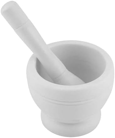 Mortaio Con Pestello In Porcellana 100ml - Per Laboratorio, Decorazione O Uso Domestico - Foto 4