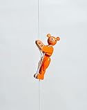 Holzspielzeug Kletterfigur Bär braun Höhe=6,5 (Kletterseil ca 45 cm)cm NEU Kletterspielzeug Klettern Klettermaxe Kraxelhuber Kletterer Holzspielzeug Spielzeug Bergsteiger Erzgebirge Seiffen