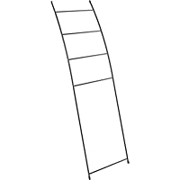 Black Metal Towel Ladder - Bathroom Drying & Storage Stand - Bedroom Clothes Holder Rail Rack