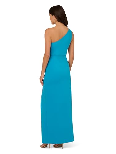 Adrianna Papell Women's One Shoulder Scuba Gown2